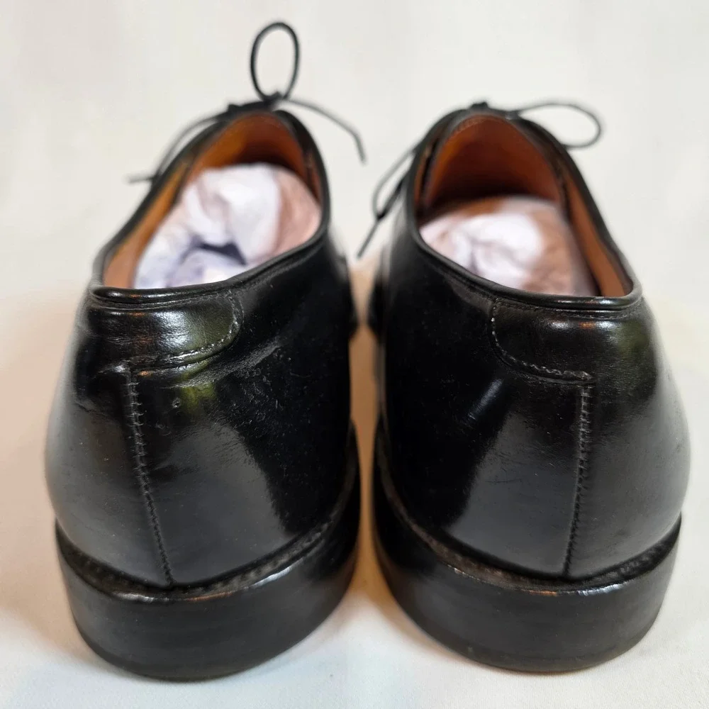 Allen‎ Edmonds Byron Black Leather Cap Toe Oxford Dress Shoes Mens 12 D